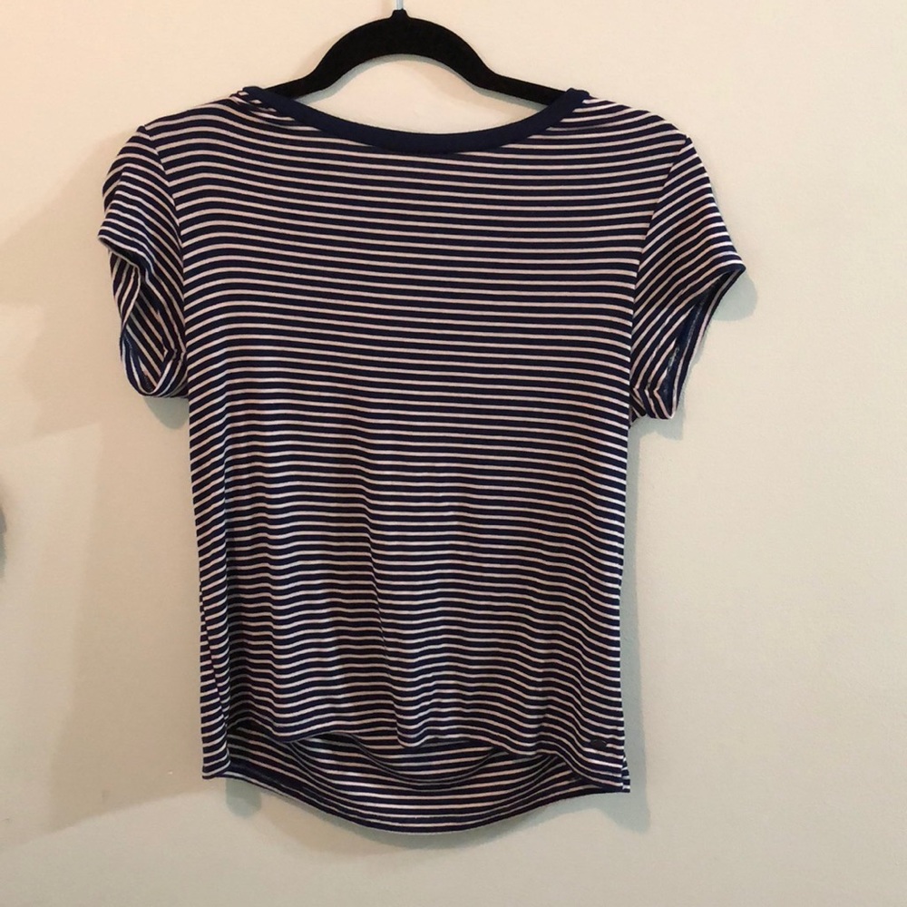 Navy and white american eagle M tee